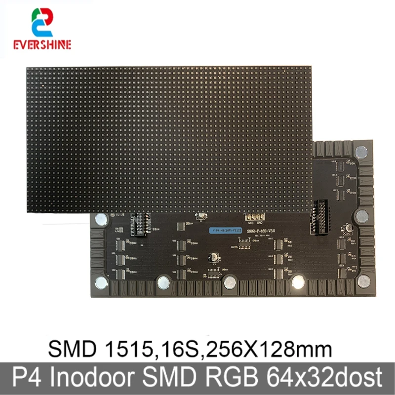 

Indoor LED Full-Color P4 Flexible Module 256*128 SMD2121 Soft Display RGB 1920hz 64*32 Pixels 16Scan Matrix Panel Advertising