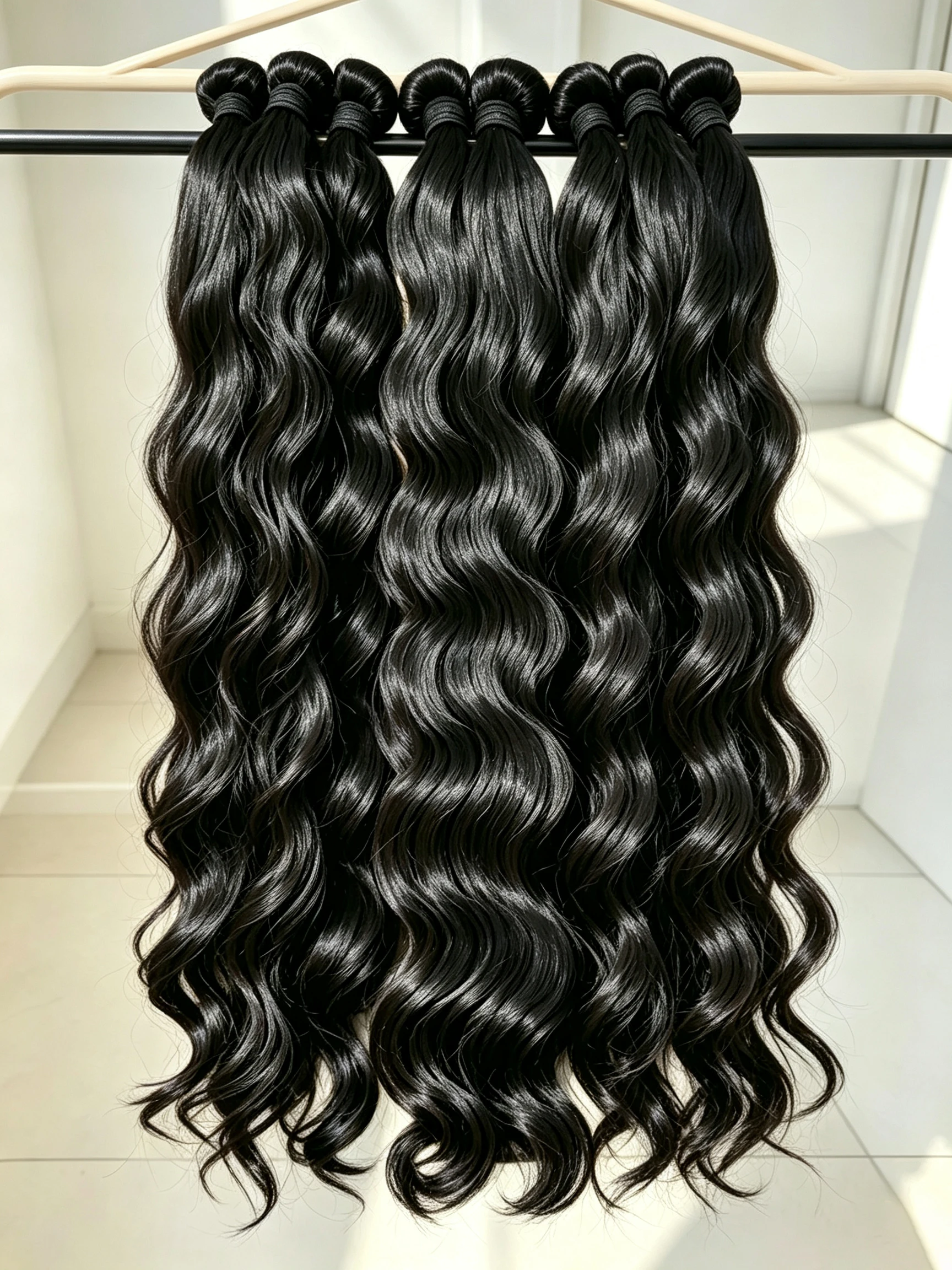 Smilegirl 15A Body Wave Human Hair 1/3/4pcs Bundle Untreated Brazilian REMY Human Hair Weave Bundles Double-Strand Braided Natural Black Sizes