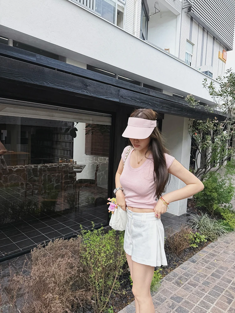 

Casual Pants Women's Summer 2026 New Fashion Versatile A-Line Shorts High Waist Straight Leg Minimalist Style Linen Blend