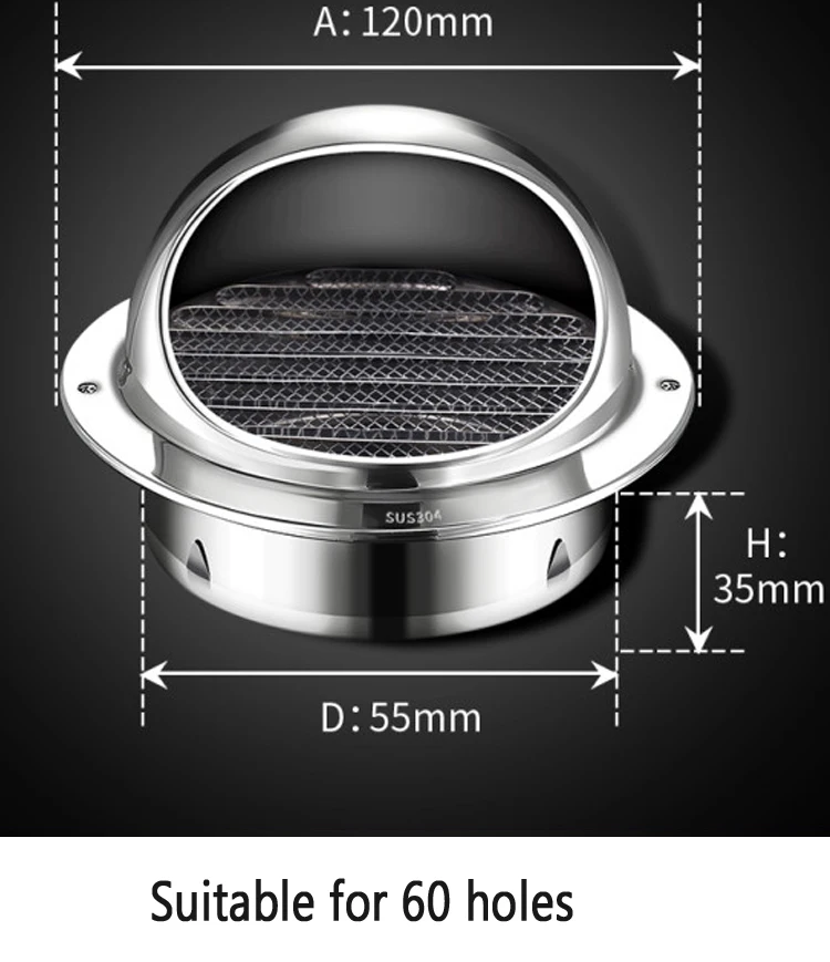 Variant: 304 steel 60mm