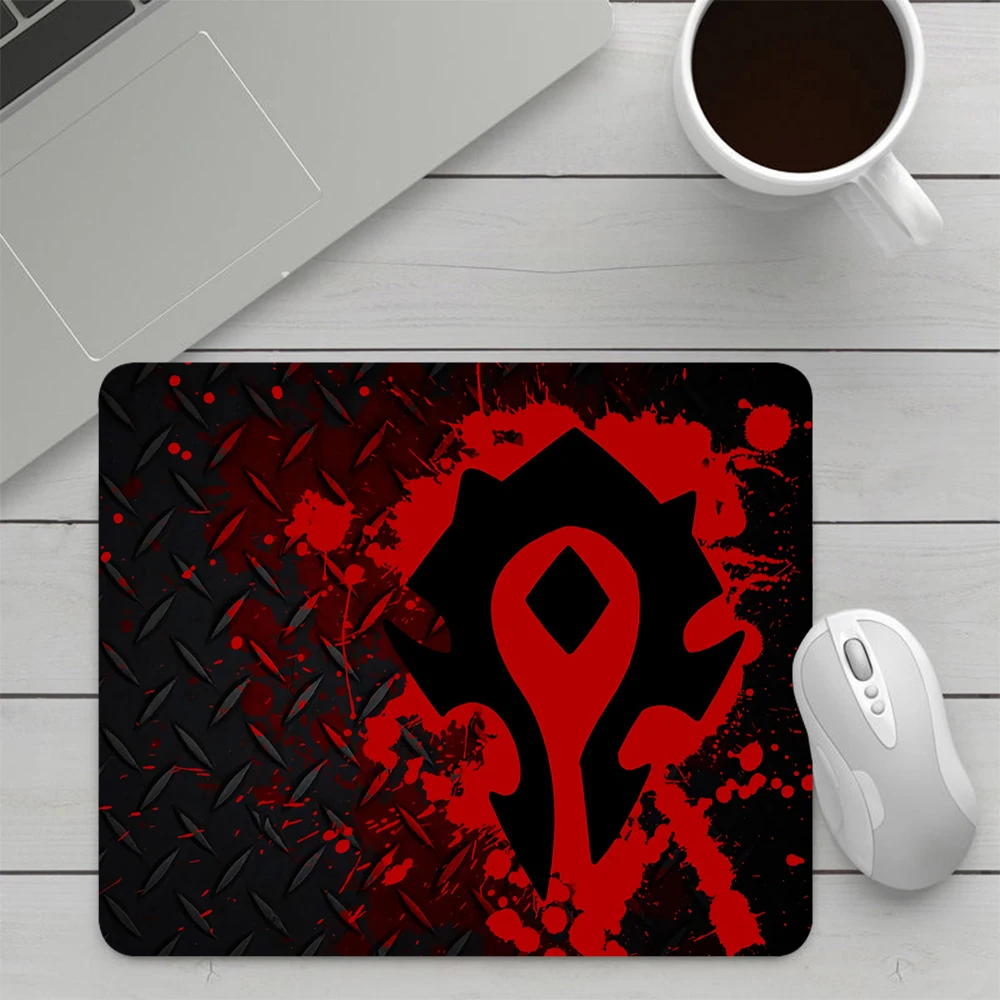 World of Warcraft Horde Small Gaming Mouse Pad Computer Mousepad PC Gamer Mouse Mat Laptop Office Mausepad Keyboard Mat Desk Pad