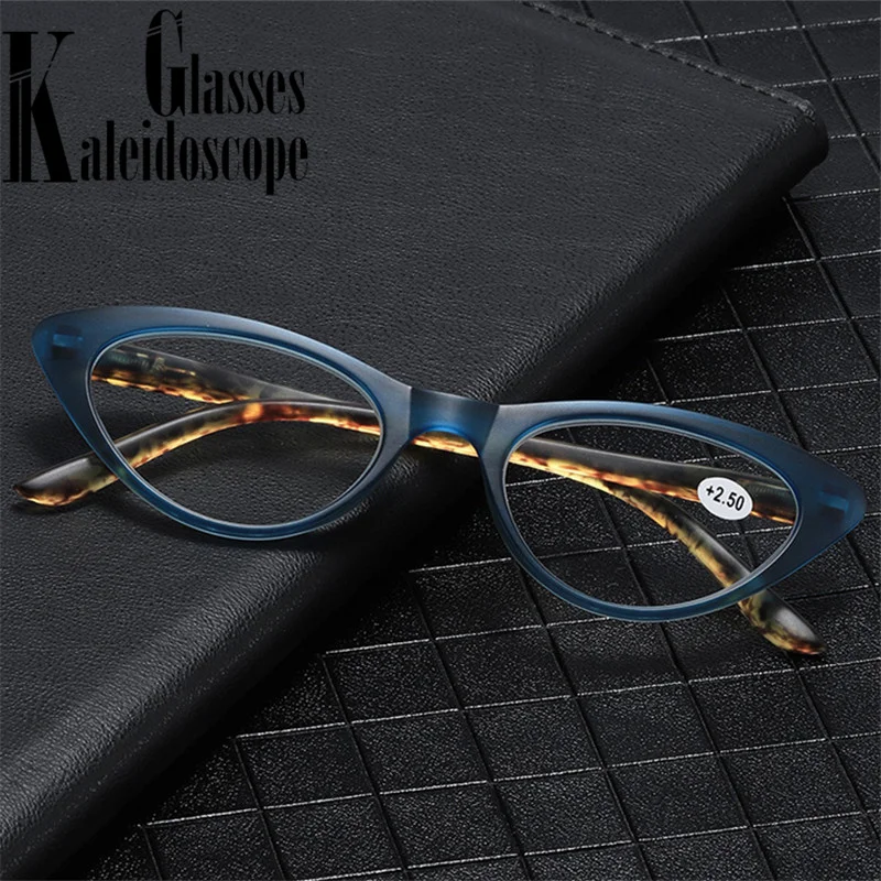 2022 Cat Eye Reading Glasses Women Small Frame Presbyopia Eyeglasses Ladies Prescription Diopter +1.0 1.5 2.0 2.5 3.0 3.5 4.0