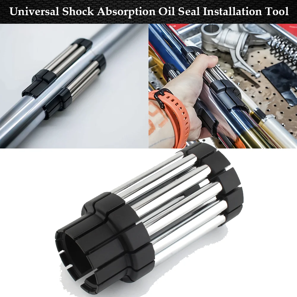 

Инструмент для установки и снятия сальников мотоциклетных вилок 37-53 мм, регулируемый, ручной, универсальный, для установки масляных уплотнений, аксессуары.