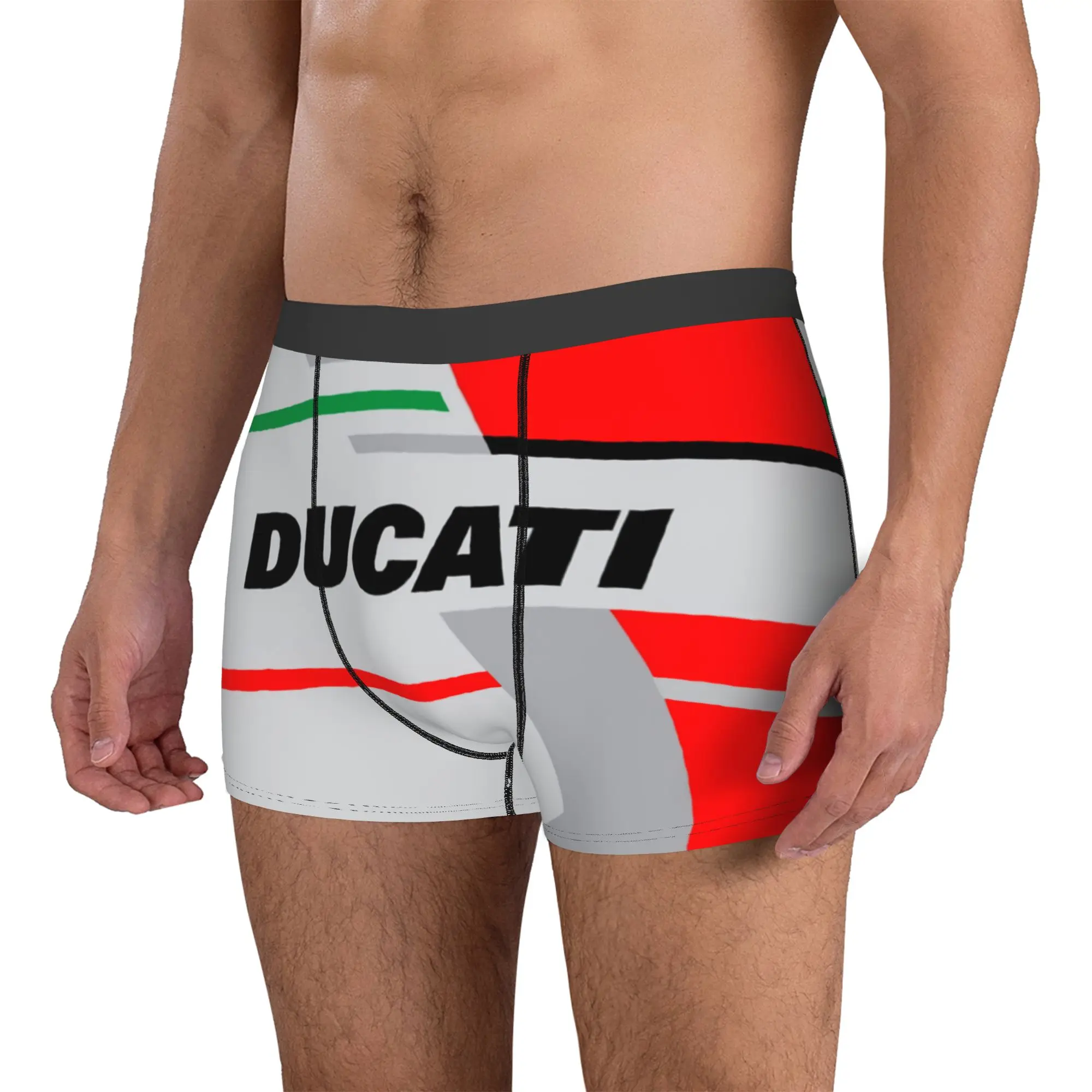 Ducatis Motorcycle Underwear Male Printed  Boxer Briefs Shorts Panties Soft Underpants