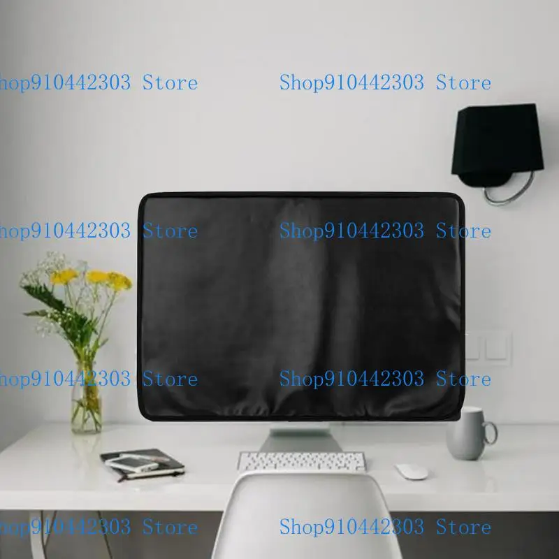 L4MD Monitor ventilado Tampa poeira Reutiliza Material couro PU 24 polegadas Protetores