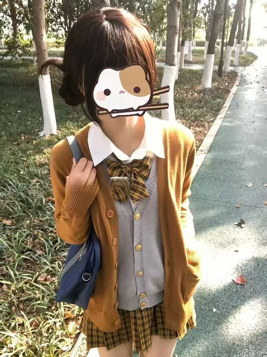 

Свободный вязаный цветной длинный свитер Sve Jaet, женский ранний осенний повседневный верхняя одежда Faion College Sle, JK orm