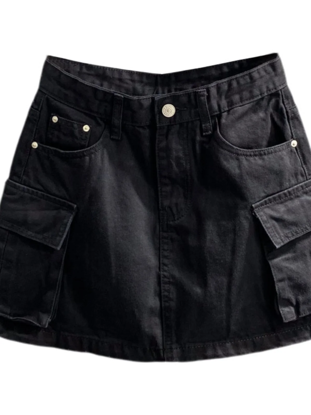 Hoge taille ket denim rok dames A-lijn wikkelbody f-lengte binnenkant anti-blootstelling zomer faion trend