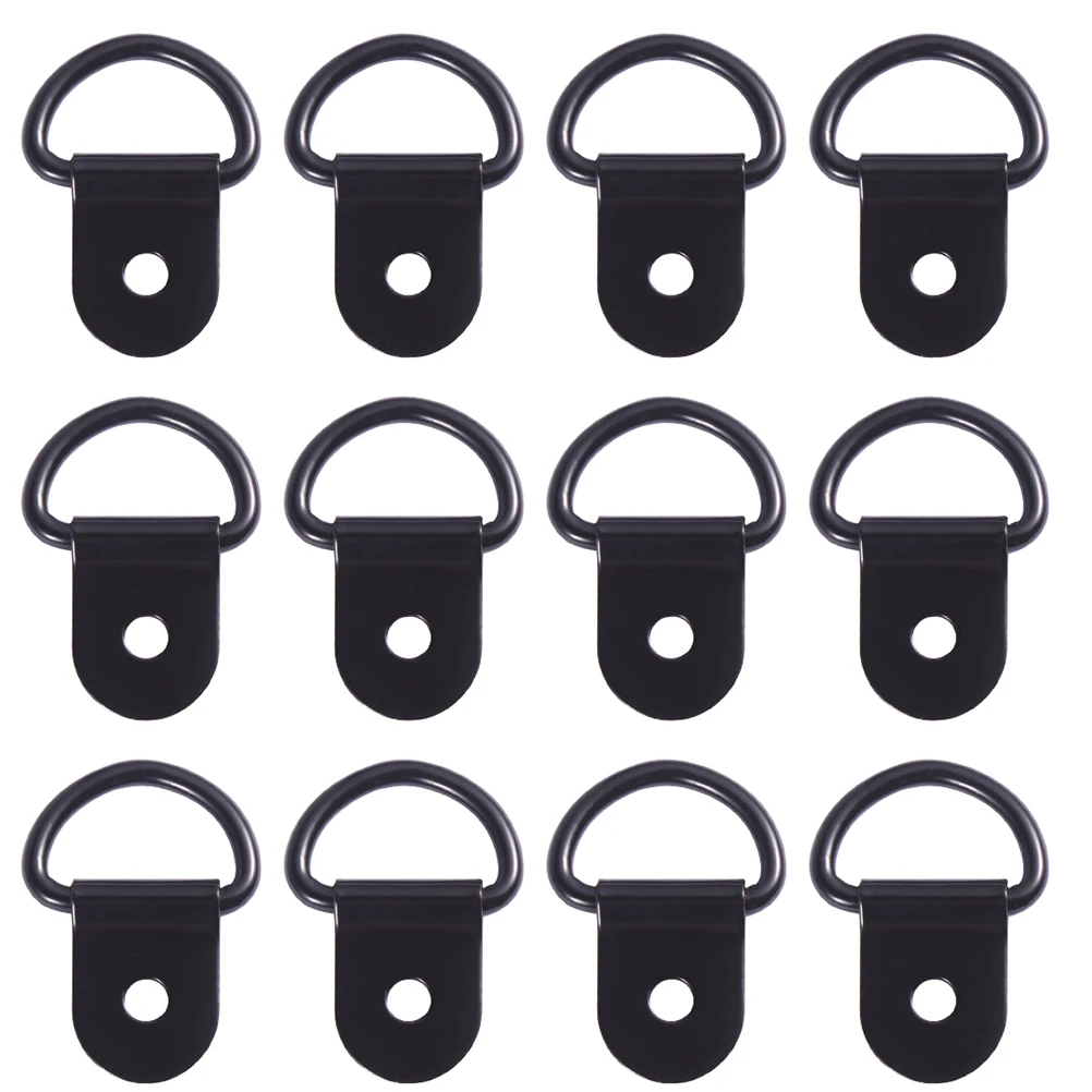

24 Pcs D-ring Hooks Heavy Duty Picture Frame Hangers Triangle Wall Mount Bracket Photo Hardware Strong D-shaped Buckles