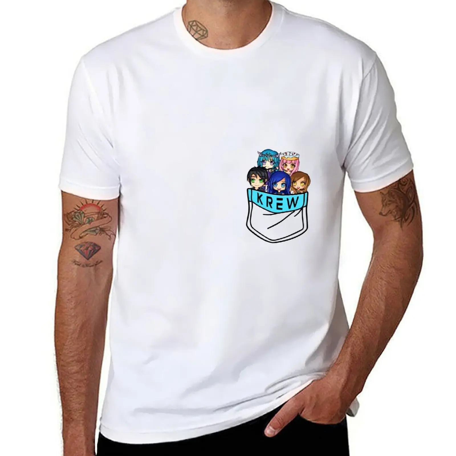 

Krew in your pocket T-Shirt man t shirts high quality luxury brand black cotton t-shirt plain for man package T-Shirt