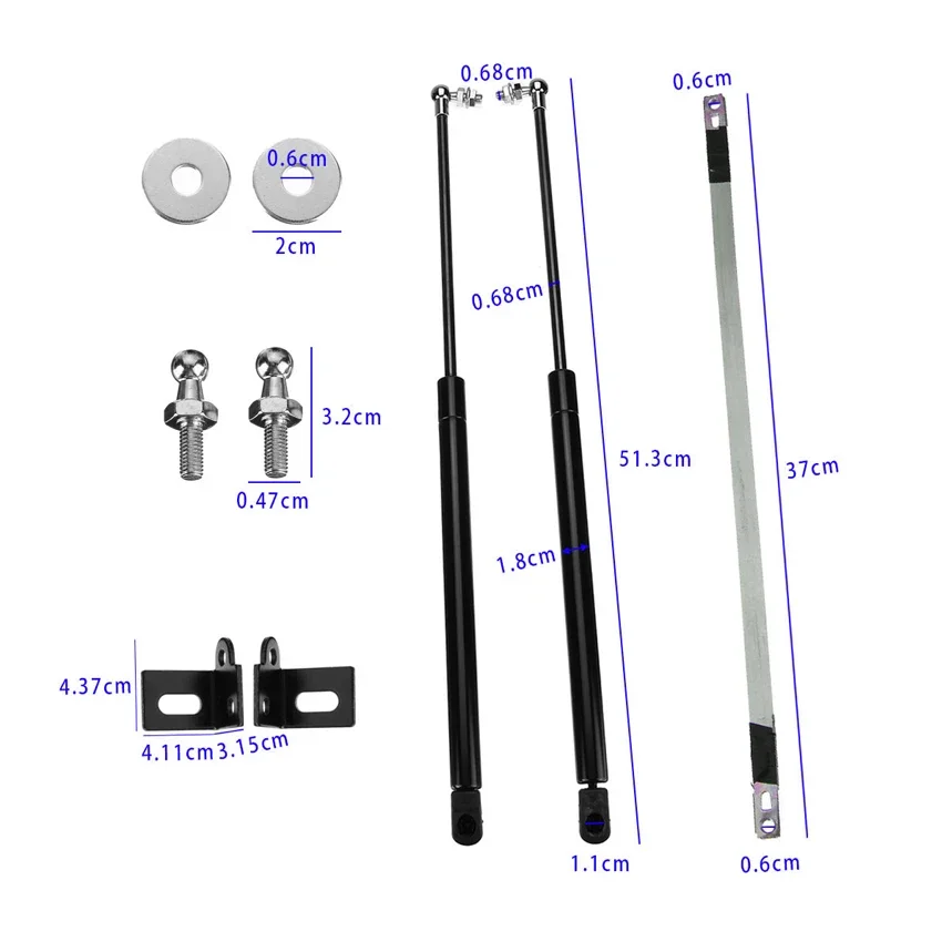 For Mazda 6 Atenza 2014 2016 2017 2018 2pcs Struts Bar Support Front Engine Cover Hood Shock Lift Arm Rod Hydraulic Gas Spring