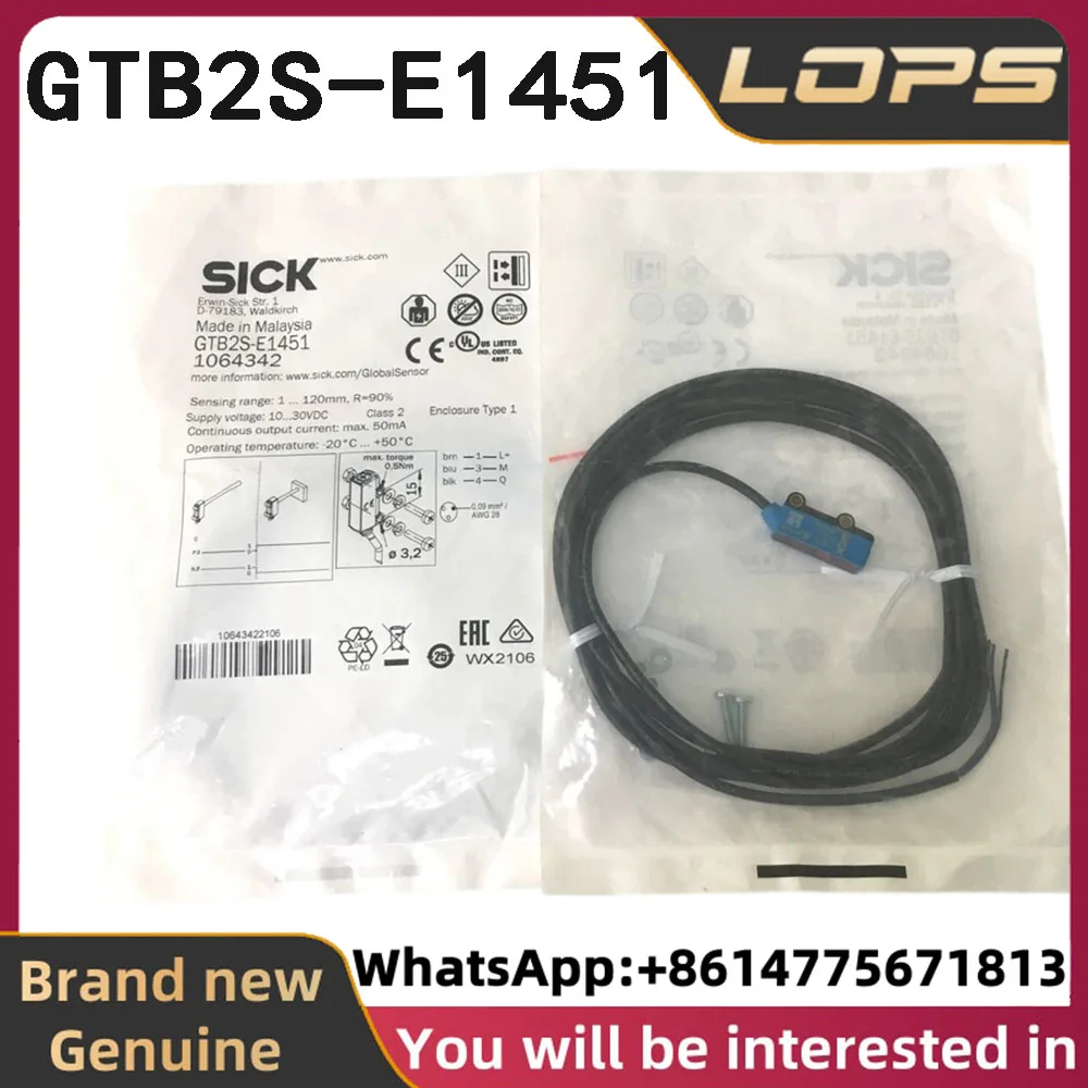 GTB2S-E1451 Brand new original SICK proximity switch sensor part number 1064342 in stock, welcome to consult