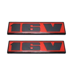 Original Car Accessories 2 PCS Red Color Rabbit GT Scirocco 16V Badge Golf Emblem