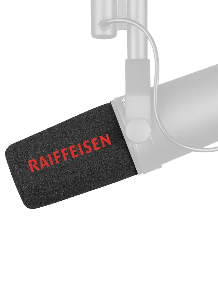 Angepasst Logo Dead Cat Pop Filter Professionelle Beflockung Schwamm Mic Windschutzscheibe Schaum Mic Abdeckung Windschutzscheibe Für Shure PGA27 SM7B – Detail 8