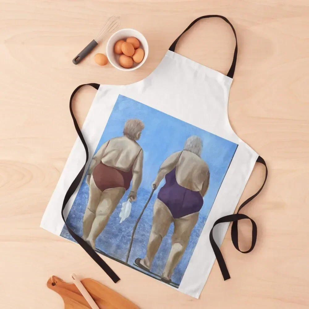 

Life is Sunny Apron Chef Uniform Women kitchen and home Costume Waiter painting Apron