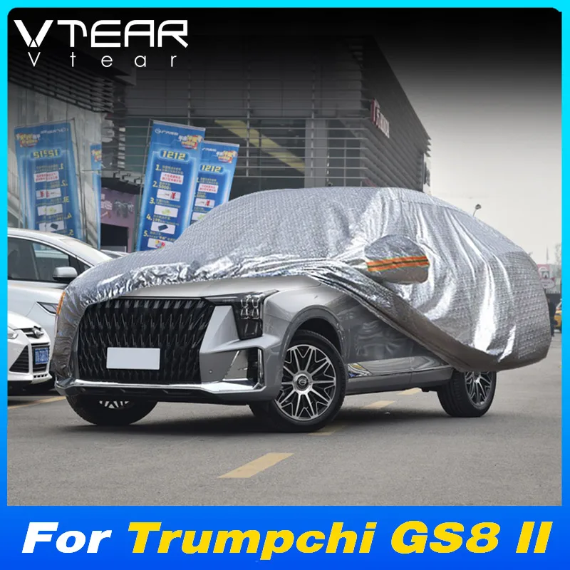 

Vtear Outdoor Protector Full Car Cover Exterior Sunshade Dustproof Snow Decoration Parts Accessory For GAC Trumpchi GS8 II 2023