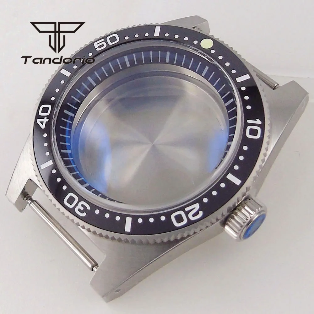 Stainless Steel 62mas 41mm 300m Dive Watch Case Bracelet Domed AR Sapphire Glass Ceramic Bezel Fit NH34 NH35 NH36 ETA2824 PT5000