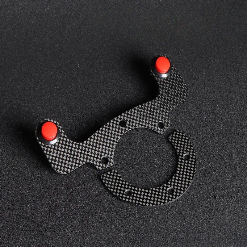 

Carbon Fiber External Horn Button Kits For MOMO/OMP/Nardi/Sparco 6 Bolts Steering WheelDual Button