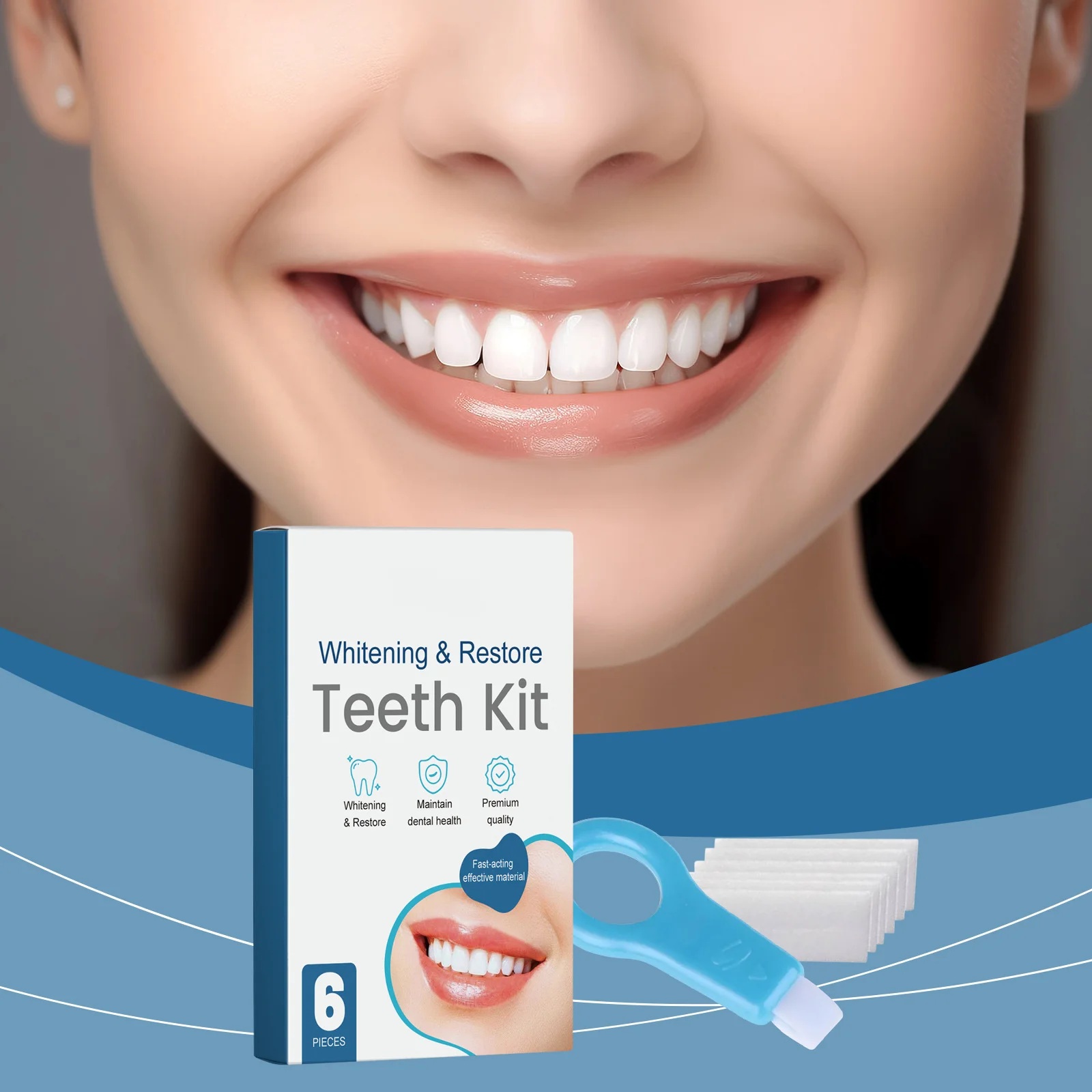 

Dental Repair Kit Tooth Cleaning and Beautifying Teeth Removal Black Teeth Stains Yellow Teeth Sponge Cleaning Brush