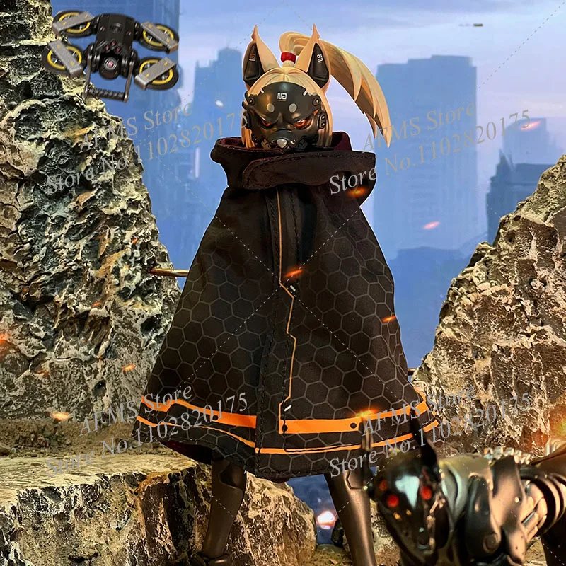 SNAIL SHELL RA-04 1/12 Scale Collectible Figure Foxfire Combat Cloak Clothes With Iron Wire Fit 6