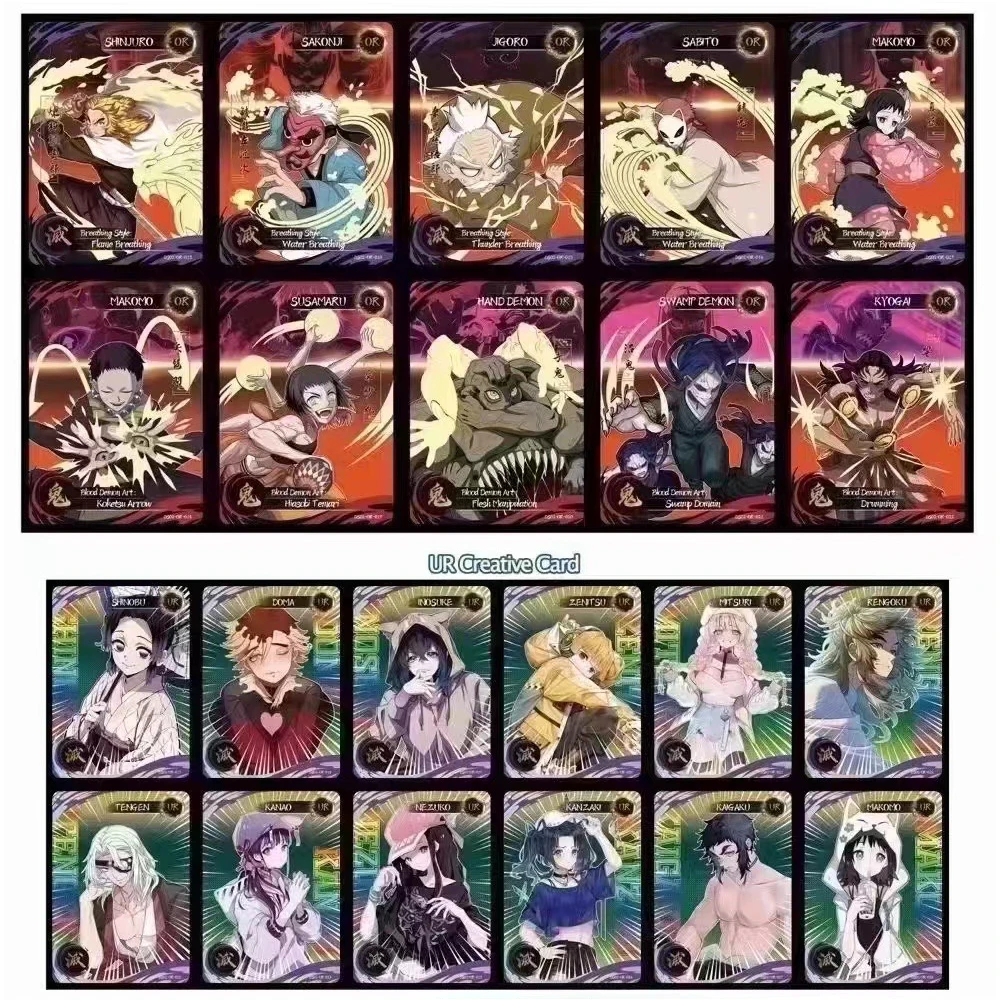 Demon Slayer Card DS-02 Apocalypse Trading Card Booster Box Anime Hobby Collection Cards Nezuko Card Children Birthday Gifts