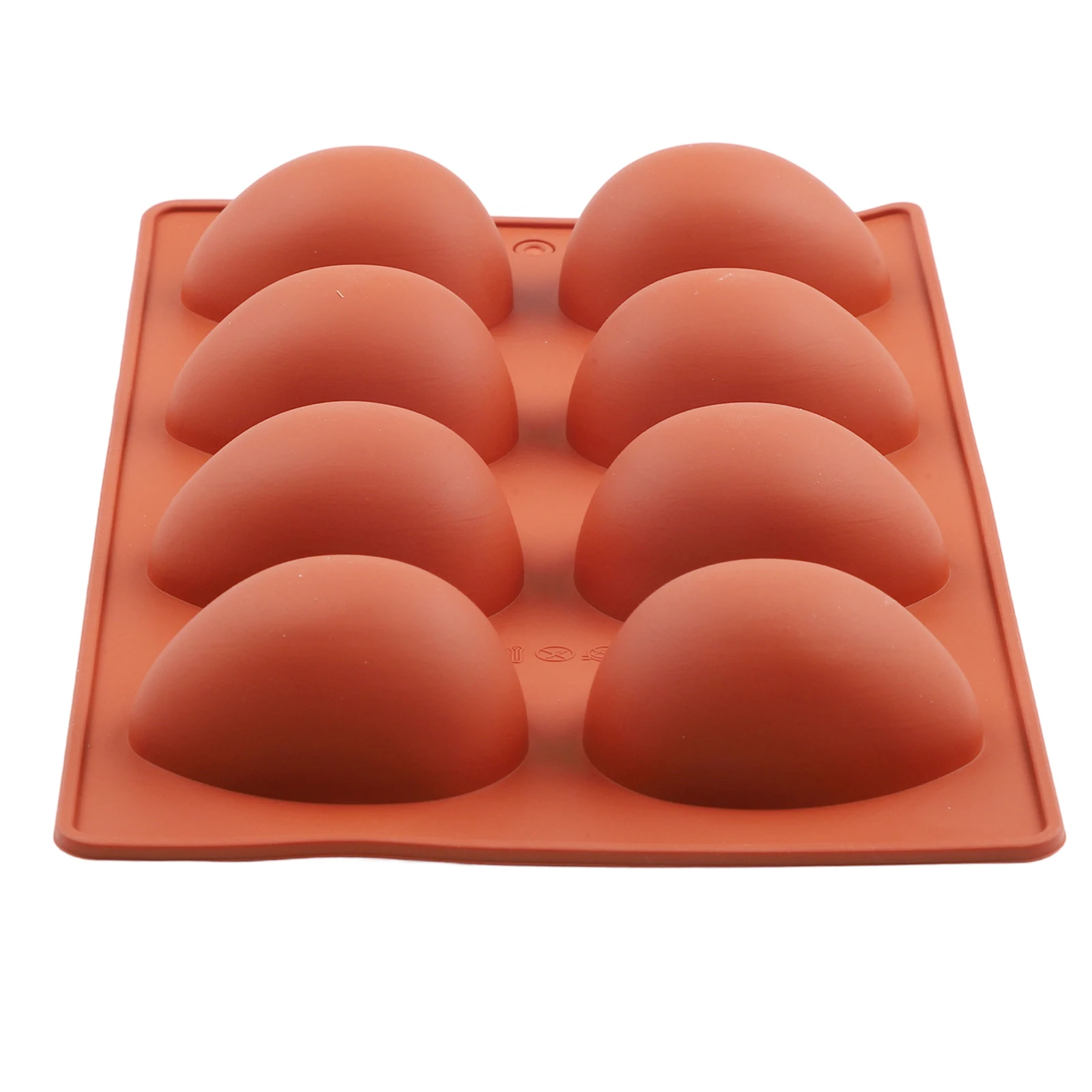 25.1*14.7*3cm 8 Cavity Silicone Form Flexible Material Food-grade Silicone Non-stick Design Soft Silicone Holiday Baking