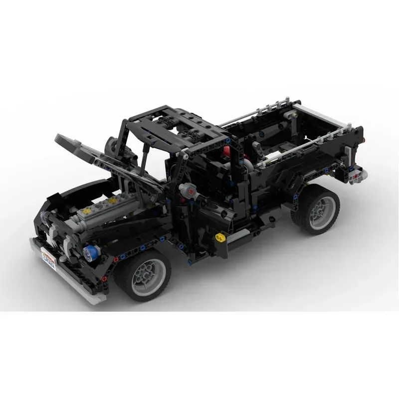 MOC-53002 สีดําคลาสสิกCargoขนส่งรถบรรทุกประกอบเย็บอาคารบล็อกรุ่น 988 ชิ้นส่วนเด็กอาคารบล็อกของเล่นของขวัญ