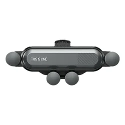 1pc Universal Gravity Car Mobile Phone Holder Ultra-thin & Scratch-resistant Air Vent Stand Cradle Mount Bracket For 4.7-6.5inch