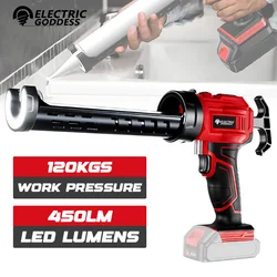 Electric Caulking Gun for Makita 18V Battery Cement Glass Adhesive Glue Seal Sealant Tool Cordless Silicone Gun (No Battery)