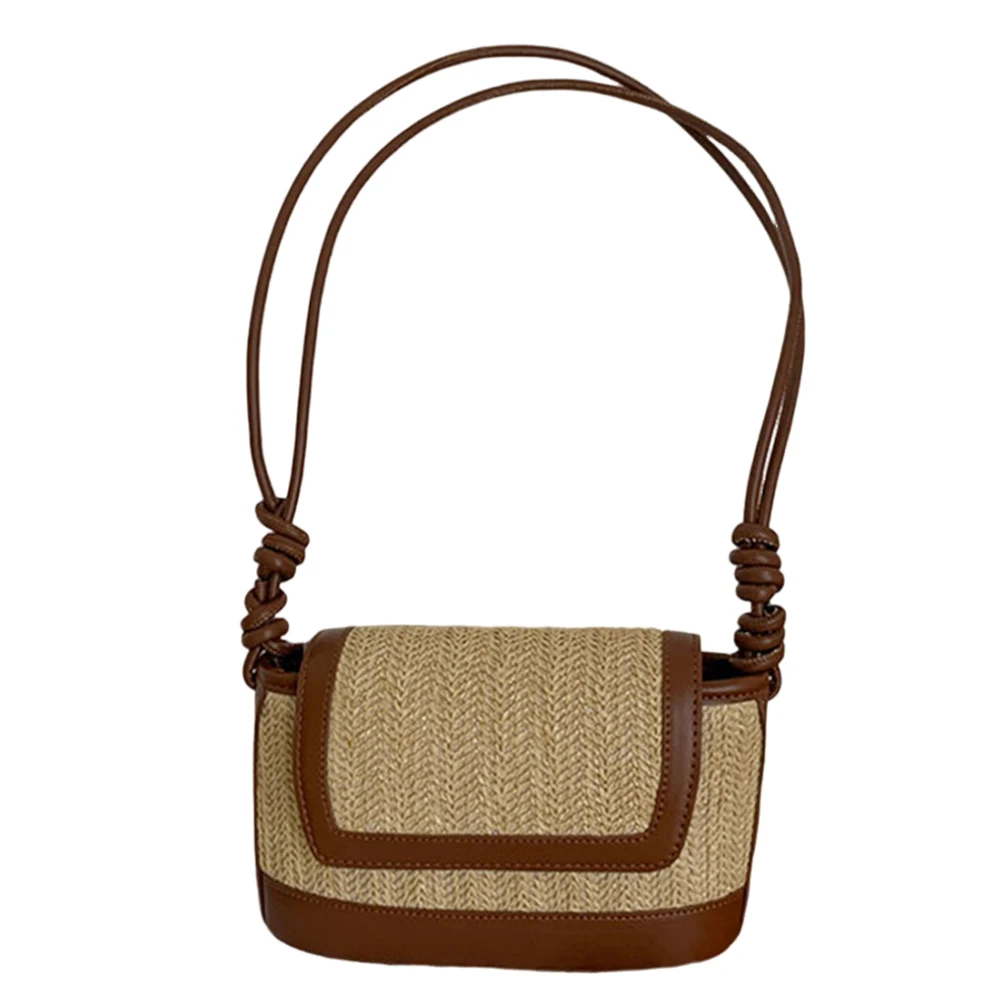 Sac à bandoulière en cuir PU pour femmes, vintage, initié, grande capacité rétro, simple, plage, été, 03