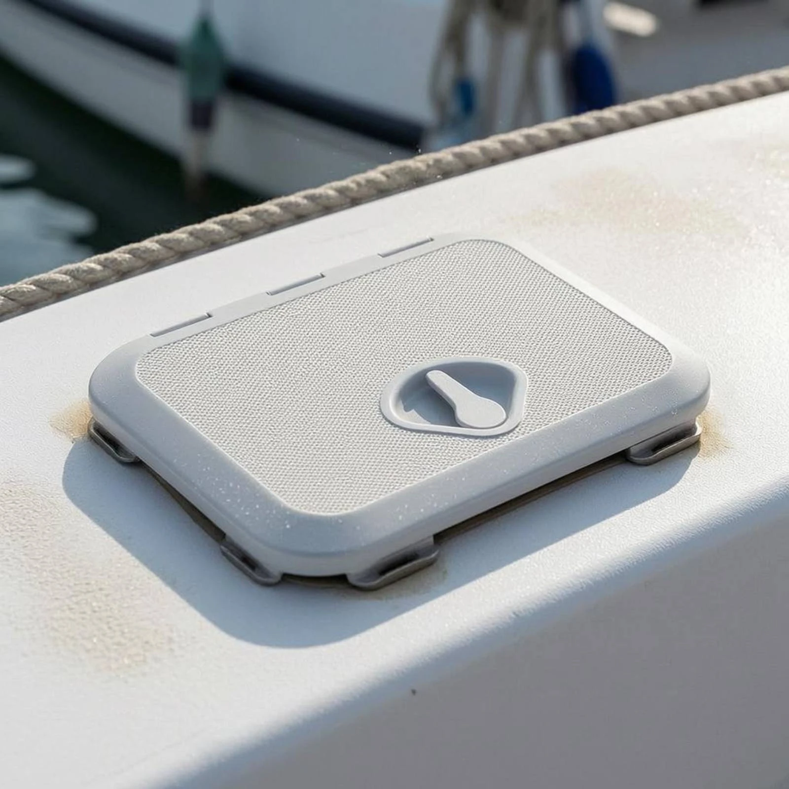 Marine Deck Cover Slim-Profile Deck Hatch Cover Rectangle Hatch Lid Rounded-Corner