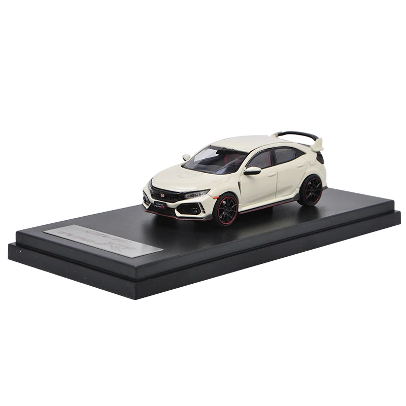 LCD Original Alloy 1:64 Civic Type R FK8 2017 Car Model Adult Classic Collection Static Display Souvenir Gift Boy Toy