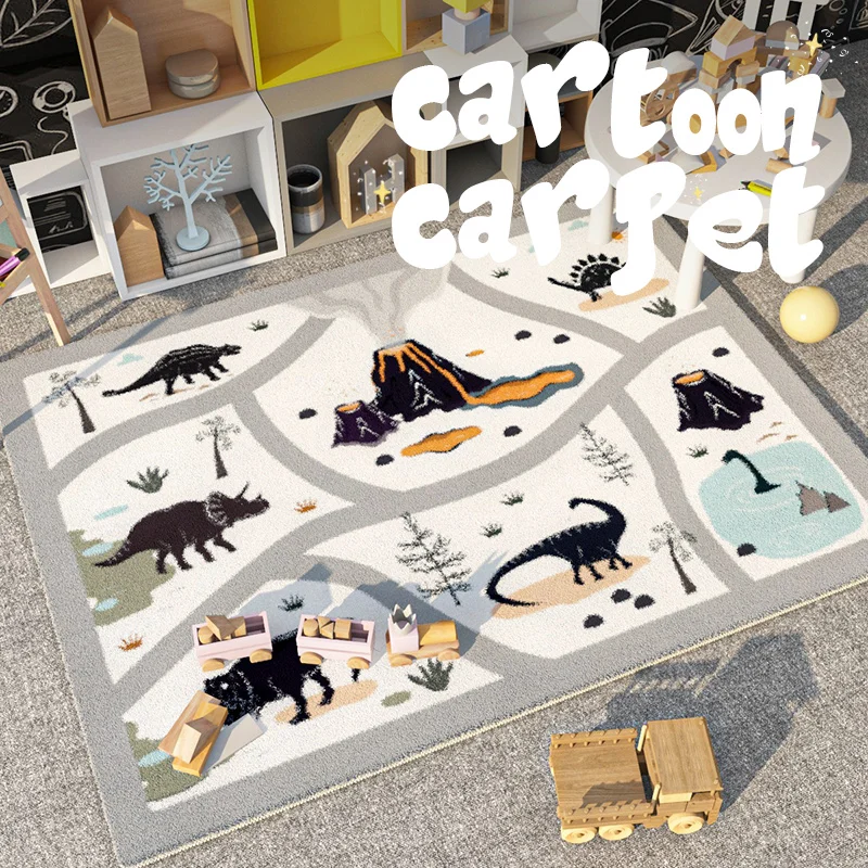 

Modern Minimalist Dirtresistant Easycare Living Room Carpet Thickened Soft Cartoon Children Room Carpets Washable Nonslip Rug