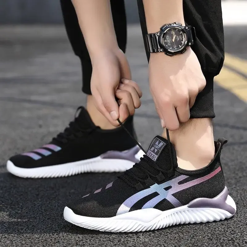 Popular Men's Casual Sports Shoes Versatile Mesh Breathable Tennis Running Shoe Non-slip Anti-odor Men's Affordable Sneakers New