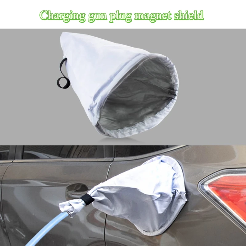 

DWOE Car New energy electric vehicle exterior accessorie rainy and snowy charging gun plug magnet protective cover guard all day