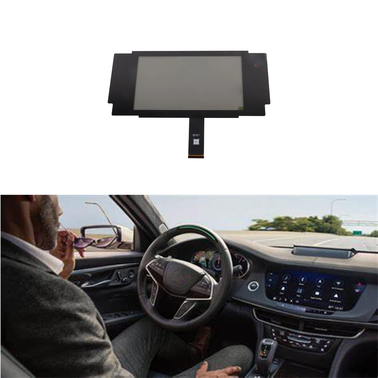 

10.2" LCD Display Touchscreen Digitizer Panel For Cadillac CT6 2016-2018 Radio Navigation Replacement