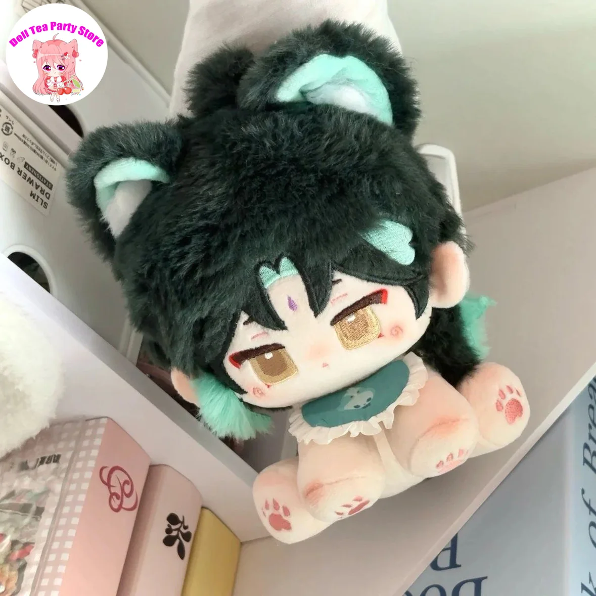 

Game Genshin Impact Xiao Kawaii Cosplay Soft Cotton Doll Body Anime 15cm Cartoon Cute Sitting Posture Toy Figures Fans Gifts