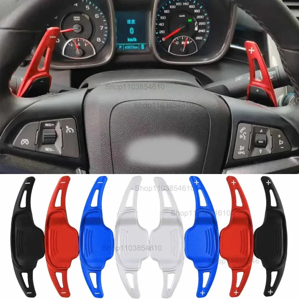 

For Chevrolet SS Camaro ZL1 1LE RS SS Commemorative Z28 TF4 Car Steering Wheel Paddle Shift Extension Quick Shifters DSG Sticker