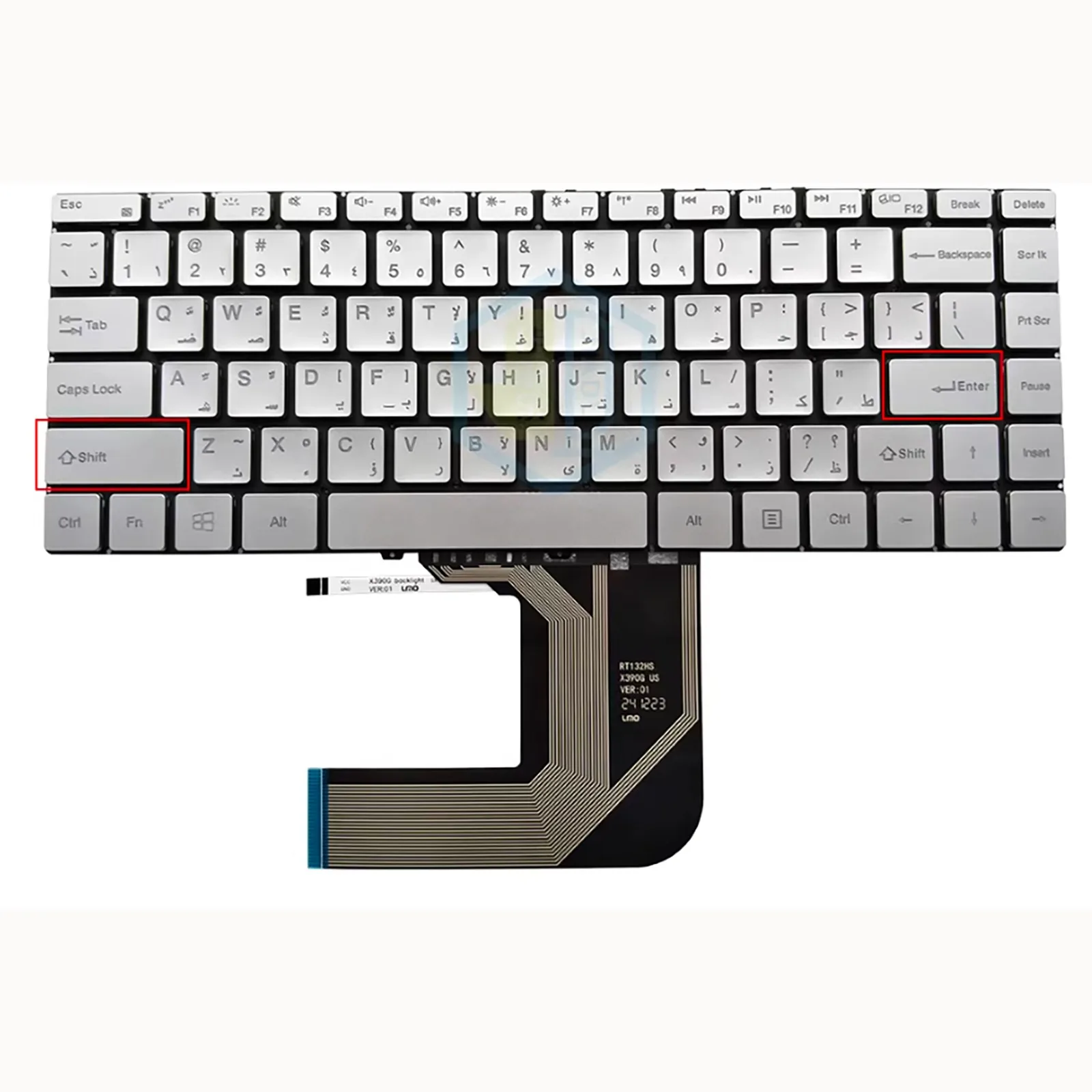 

Клавиатура для ноутбука BMAX Book Y13 13.3 MB30010010 XK-HS205 X390G с раскладкой US RU SP AR