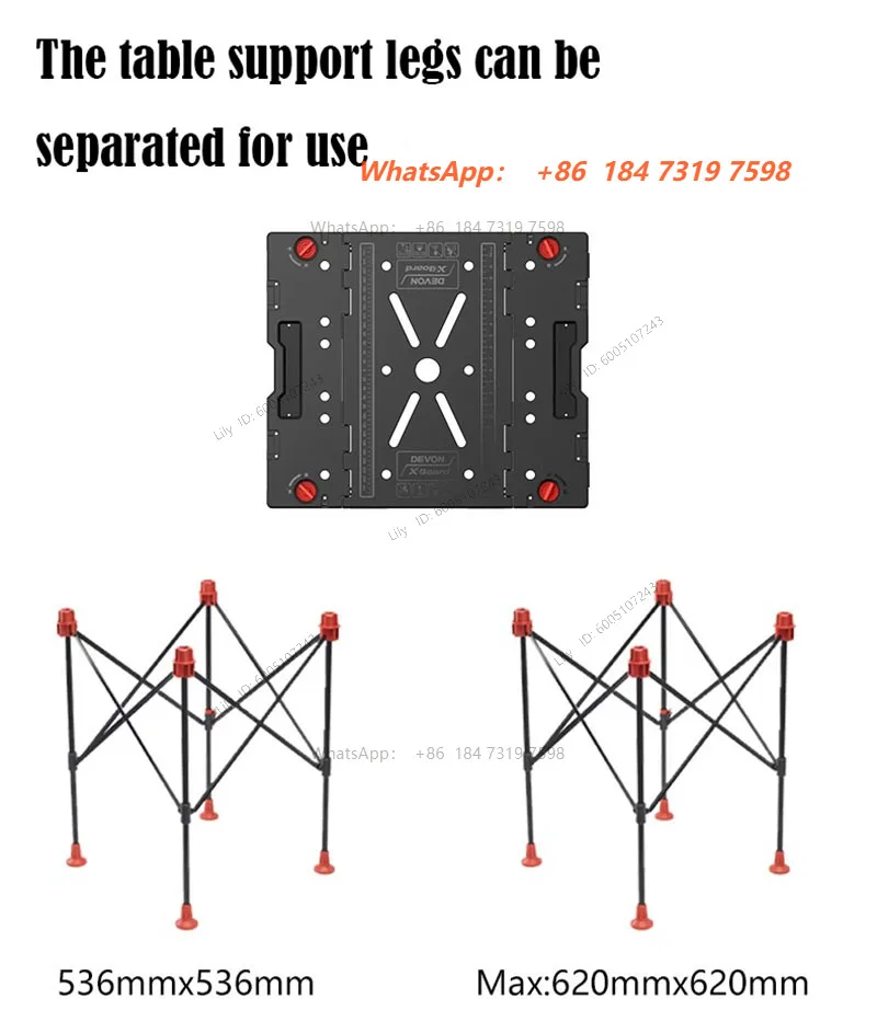 Multifunctional Work Tool Table Mobile Saw Table Portable Woodworking Benches Operation Foldable Outdoors Tool Picnic Table