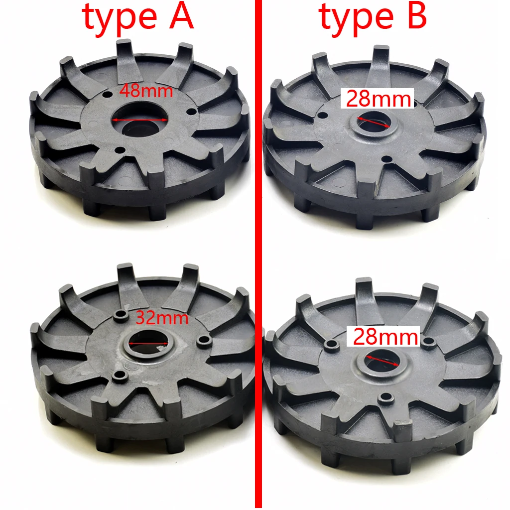1 SET Width 12cm Spare Part Rubber Tracks with drive For Size S ATV 4 Wheel Trolley Snow Skin Four Wheel modification Replace - view 3