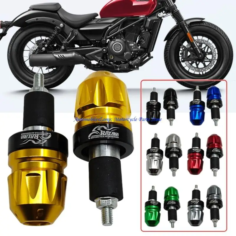 H7BD 2PCS Dirt Bike Motorcycle Handlebar End Caps Decoration, 7/8
