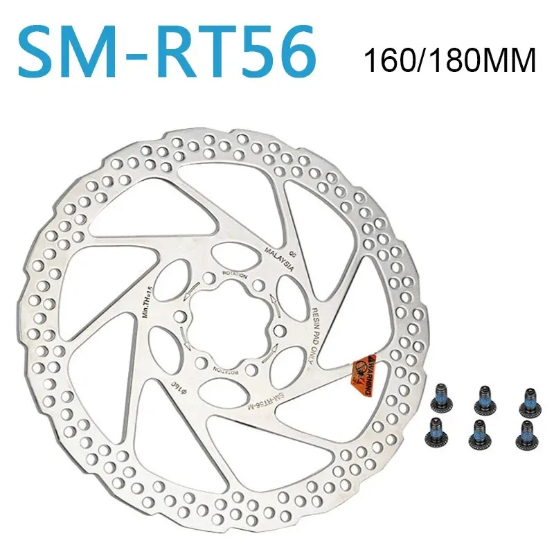 SM RT56 Disc Brake Rotor 160mm 180mm SM-RT56 Bicycle Brake Disc MTB Hydraulic Brake Disc Rotor Road Mountain Bike Parts