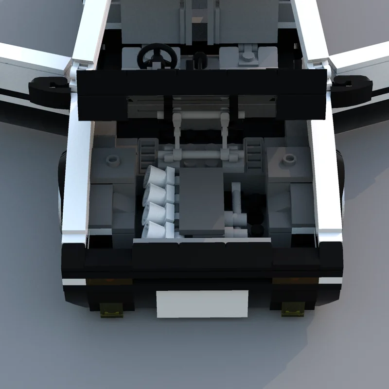 NEW 706 PCS Creative White Car Technical Bricks Customize Model Display Block Toys For Kids DIY Assembly Surprise Birthday Gifts