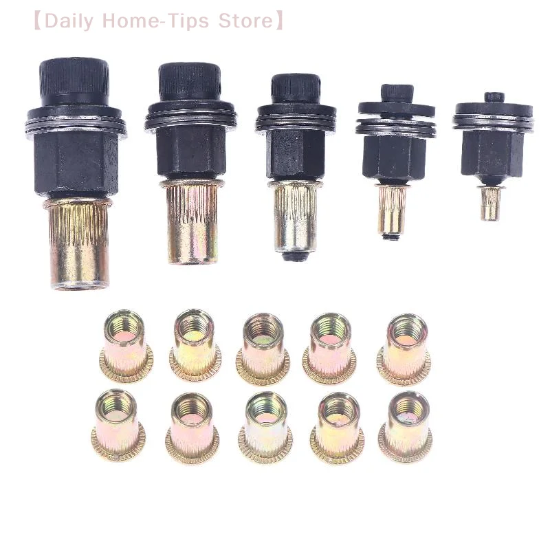 11Pcs Manual Riveter Nut Tool Accessory For Nuts M3 M4 M5 M6 M8 M10 M12 Simple Installation Hand Rivet Nut