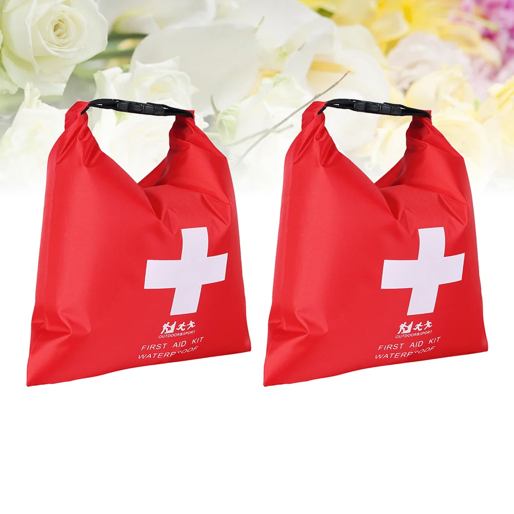 2 قطعة حقيبة إسعافات أولية مقاومة للماء حزمة تخزين عائمة تجمع التجديف الإبحار السباحة في الهواء الطلق حقيبة إسعافات أولية السباحة العوامة