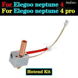 Extrusora Hotend Atualizado Aquecedor Bloco, Haste de aquecimento para Elegoo Neptune 4 Pro Nozzle, 24V, 50W