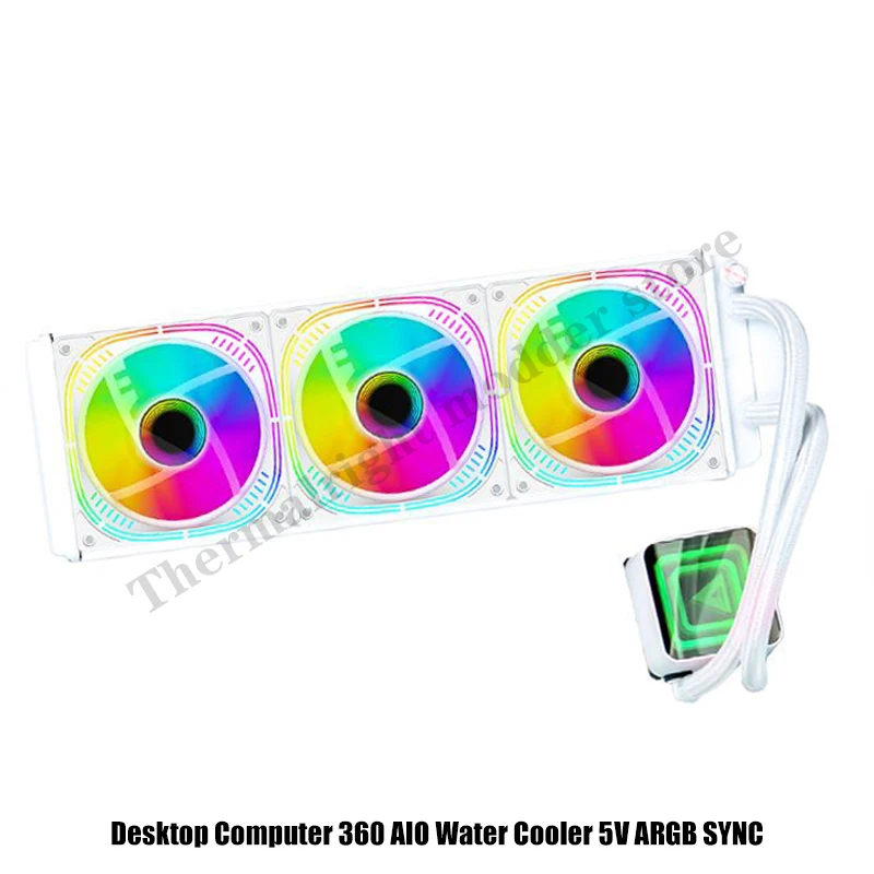 Desktop Computer 360 AIO Water Cooler 5V ARGB SYNC Infinitely Mirror Fan Optional For LGA1200 1700 AM4 AM5 Radiator