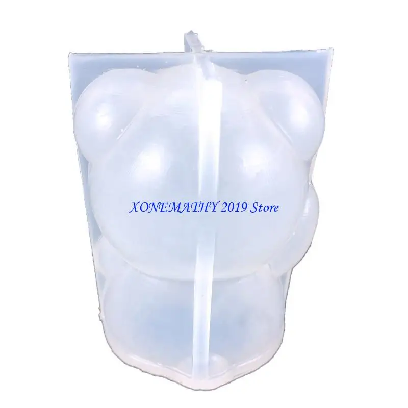 

F42F Bowknot Bear плесень ароматизированная силиконовая свеча свеча