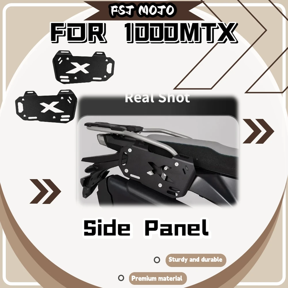 For 1000MT Motorcycle Side Luggage Extension Bracket Thick Aluminum Side Rack Expansion Plate Mod Parts