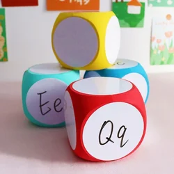 1pc EVA Foam Erasable Dice Random Color, Soft and Reusable for Parents and Kids Interactive Teaching & Learning Games